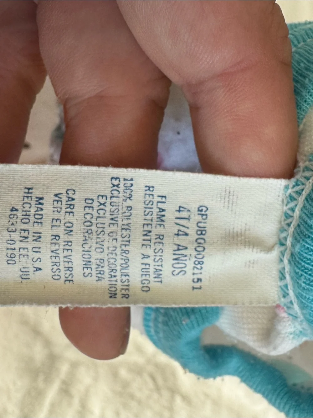 Vintage 1994 Gerber Footed Pajamas with Pink & Teal Print